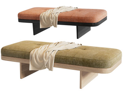 现代长方形沙发凳子