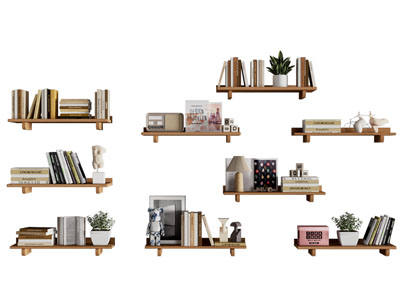 现代墙面实木置物架 墙饰挂件