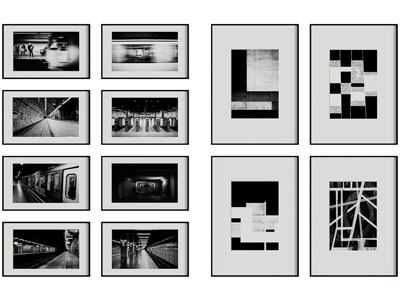 现代黑白装饰挂画