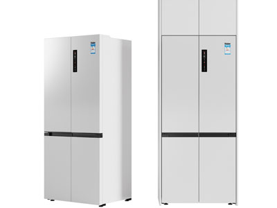 现代上下四门电冰箱3d模型 现代上下四门电冰箱