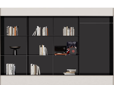 现代装饰书柜
