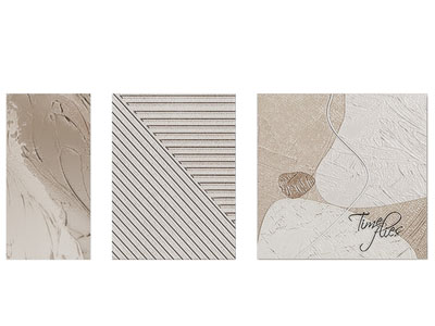 侘寂风装饰挂画 肌理画