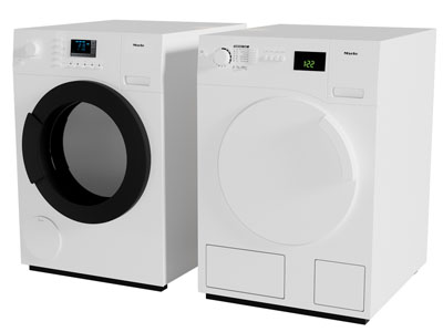 现代滚筒洗衣机3d模型 现代滚筒洗衣机