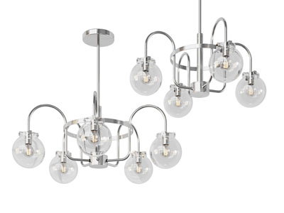 现代金属支架玻璃球形灯罩吊灯3d模型 现代金属支架玻璃球形灯罩吊灯