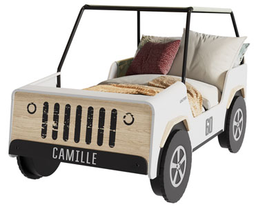 现代敞篷汽车造型的儿童床