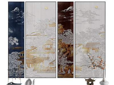 新中式装饰挂画