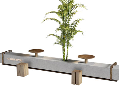 现代景观公共椅子 长凳子