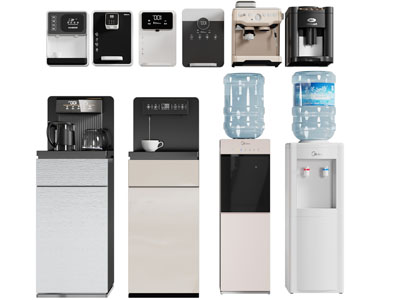 现代茶吧机 饮水机 直饮机 厨房电器3d模型 现代茶吧机 饮水机 直饮机 厨房电器