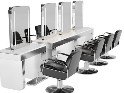 现代理发店理发椅子 梳妆台