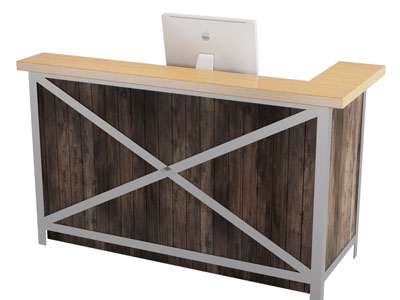 工业风loft前台接待台