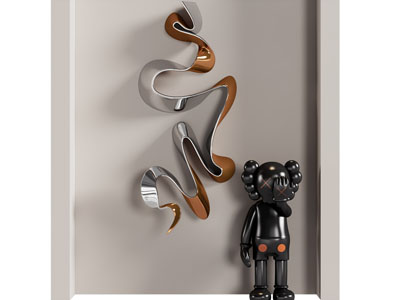 现代墙饰挂件 雕塑雕刻摆件组合3d模型 现代墙饰挂件 雕塑雕刻摆件组合