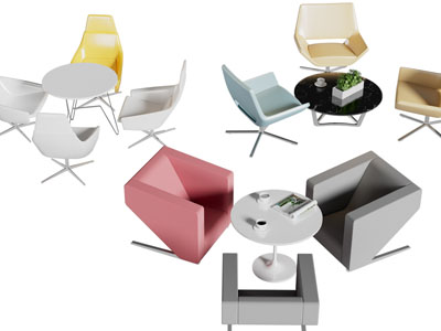 现代商务休闲桌椅组合