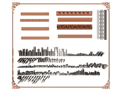 欧式雕花线条 角线