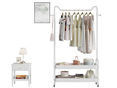 现代衣架 床头柜