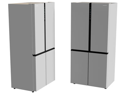 现代上下双开门电冰箱3d模型 现代上下双开门电冰箱