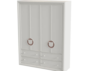 现代儿童衣柜3d模型 现代儿童衣柜