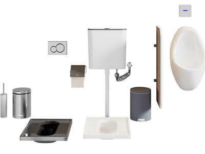 现代蹲便池 抽水马桶 小便斗 垃圾桶 卫浴小件