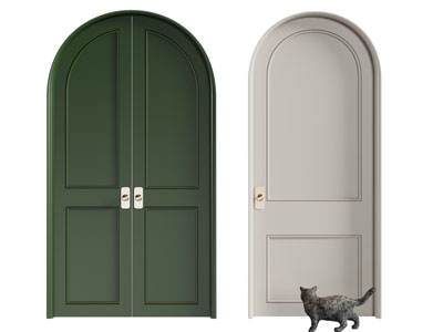 法式双开门 房门 木门 单扇平开门