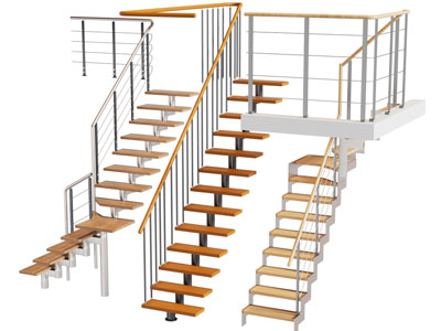 现代镂空旋转楼梯