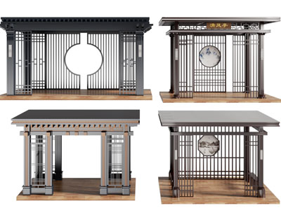 新中式凉亭 亭子 廊架