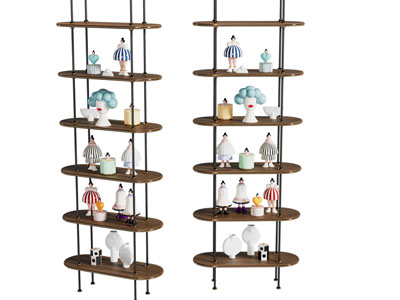 现代开放式置物架 装饰收纳架