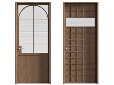 侘寂风房门 木门 平开门 玻璃门
