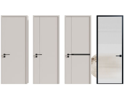 现代房门 玻璃门 木门 平开门