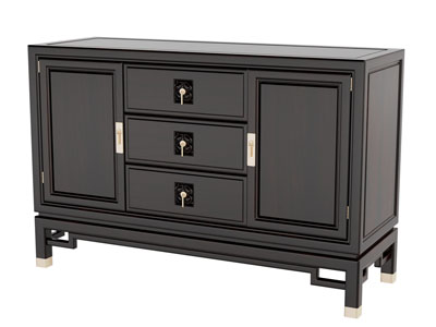 新中式玄关柜 边柜3d模型 新中式玄关柜 边柜