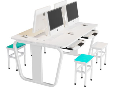 现代电脑桌 书桌椅组合3d模型 现代电脑桌 书桌椅组合