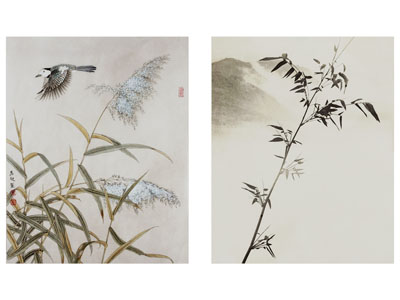 中式花鸟装饰挂画