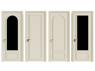 美式奶油风木门 房门 平开门