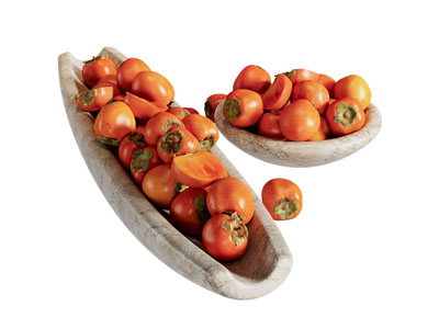 现代水果盘柿子 水果食物