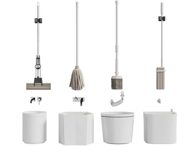 现代拖把池 海绵拖把 卫浴小件