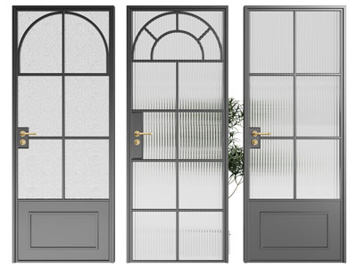 法式玻璃房门 平开门