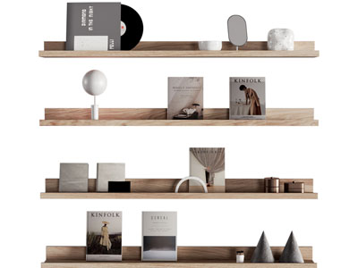 现代墙面置物架 书架 墙面挂件