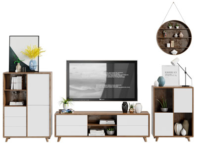 北欧玄关柜 电视柜 边柜3d模型 北欧玄关柜 电视柜 边柜