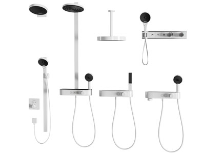 现代不锈钢淋浴花洒