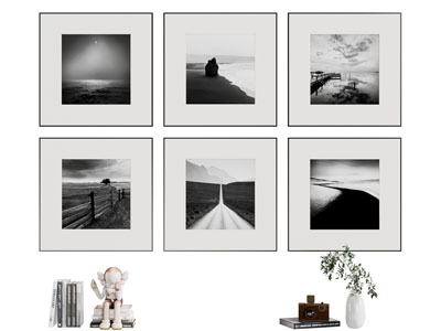 现代黑白装饰挂画