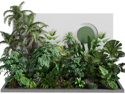 现代室内花草植物景观园艺小品