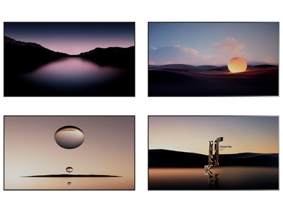 现代液晶电视机3d模型 现代液晶电视机