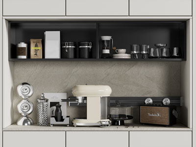 现代咖啡机 咖啡用品3d模型 现代咖啡机 咖啡用品