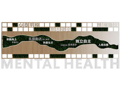 现代文化墙 植物墙 展板