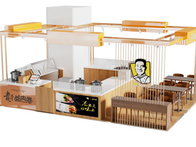 现代饭店餐馆 小吃店3d模型 现代饭店餐馆 小吃店