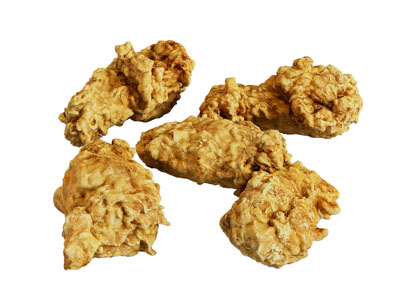 现代炸鸡块 炸鸡腿 食品