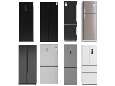 现代电冰箱3d模型 现代电冰箱