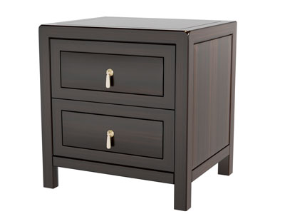 现代实木床头柜