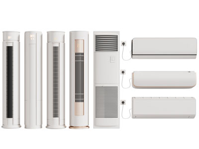 现代柱形空调 壁挂式空调3d模型 现代柱形空调 壁挂式空调