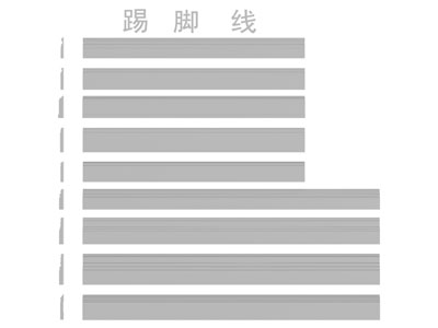 现代踢脚线3d模型 现代踢脚线