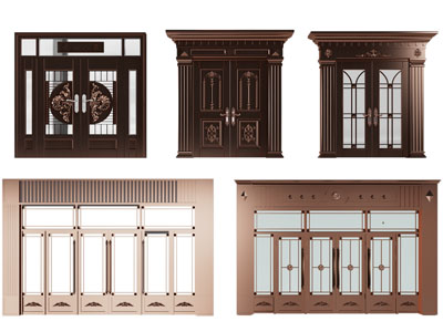 欧式铜质大门3d模型 欧式铜质大门