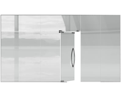 现代办公玻璃大门 平开门3d模型 现代办公玻璃大门 平开门
